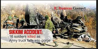 Read more about the article Sikkim road accident  At least 16 Army personnel killed