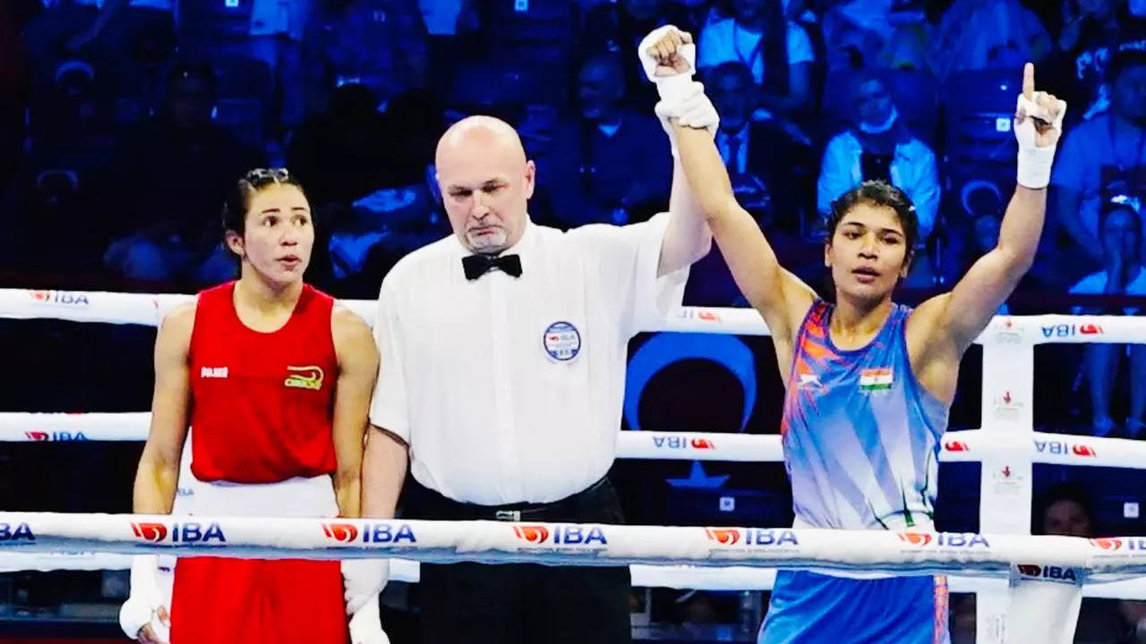 Read more about the article Telangana’s darling shines  once more time… Nikhat is the winner of the National Boxing Championship